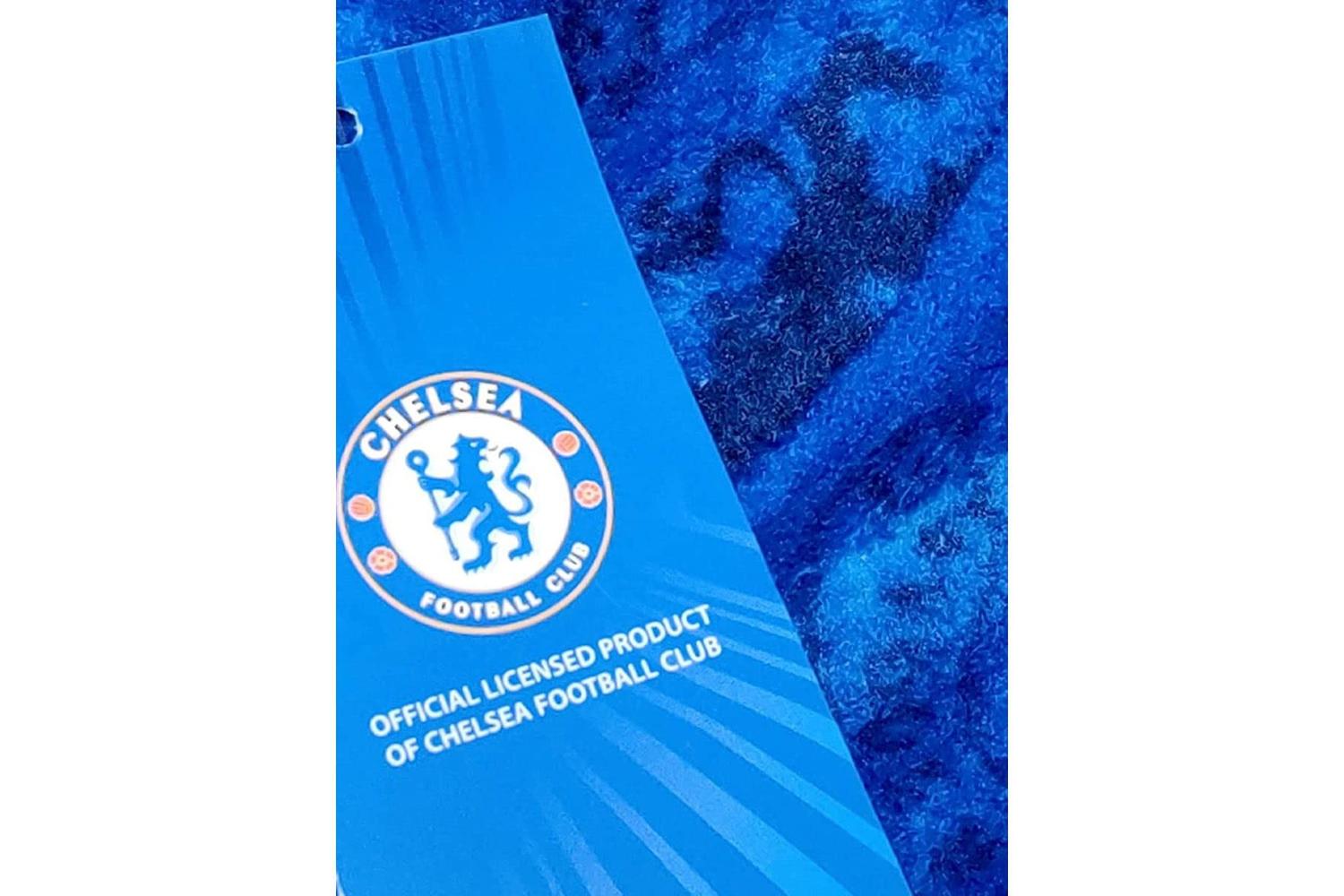 Mens Chelsea Official Football Dressing Gown Fleece Bath Robe Hooded S-xl (medium)-3