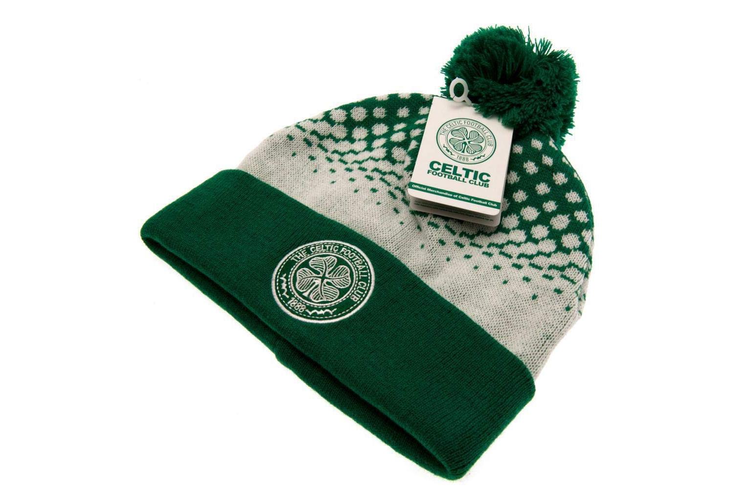 Celtic Fc Fade Knitted Bobble Hat-3
