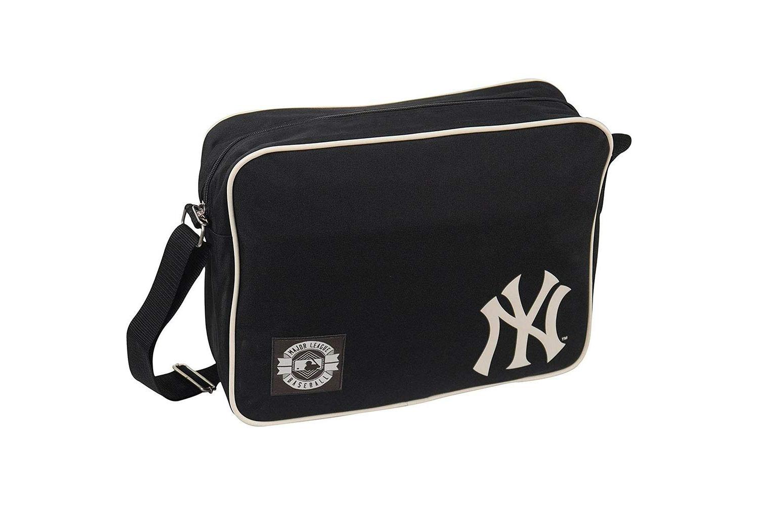 Mlb Ny New York Yankees Flight Shoulder Bag - Burgundy-2