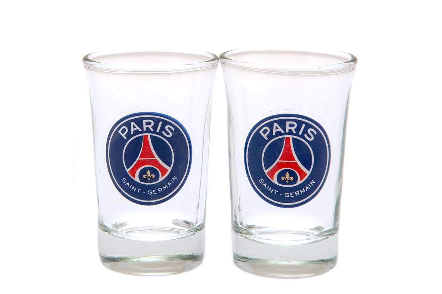 Set Of 2 Paris Saint Germain Fc Shot Glasses