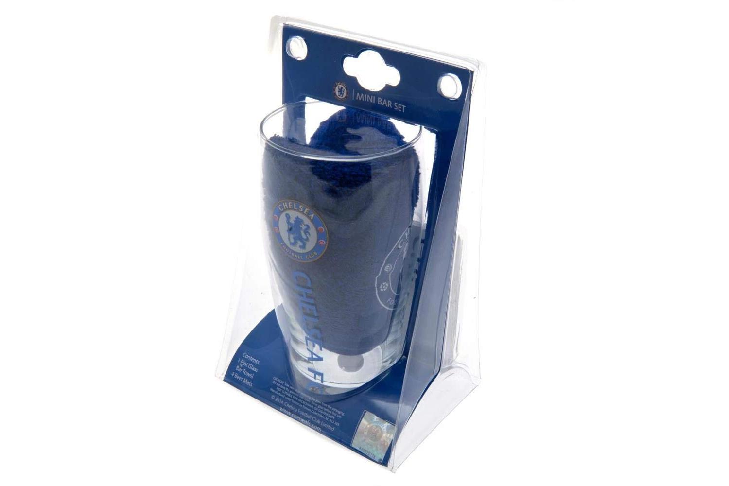 Chelsea Fc Bb-fbsbarch001 - Chelsea Word Mark Mini Bar Set O-3