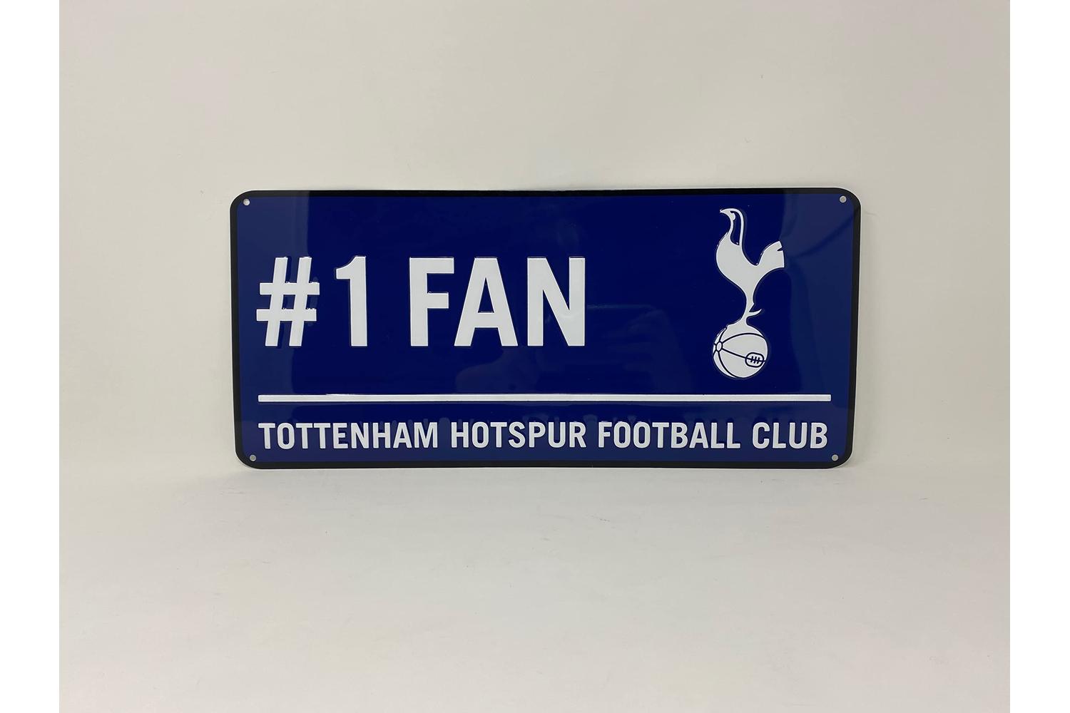 Tottenham Hotspur Football Club Official #no1 Fan Metal Sign-3