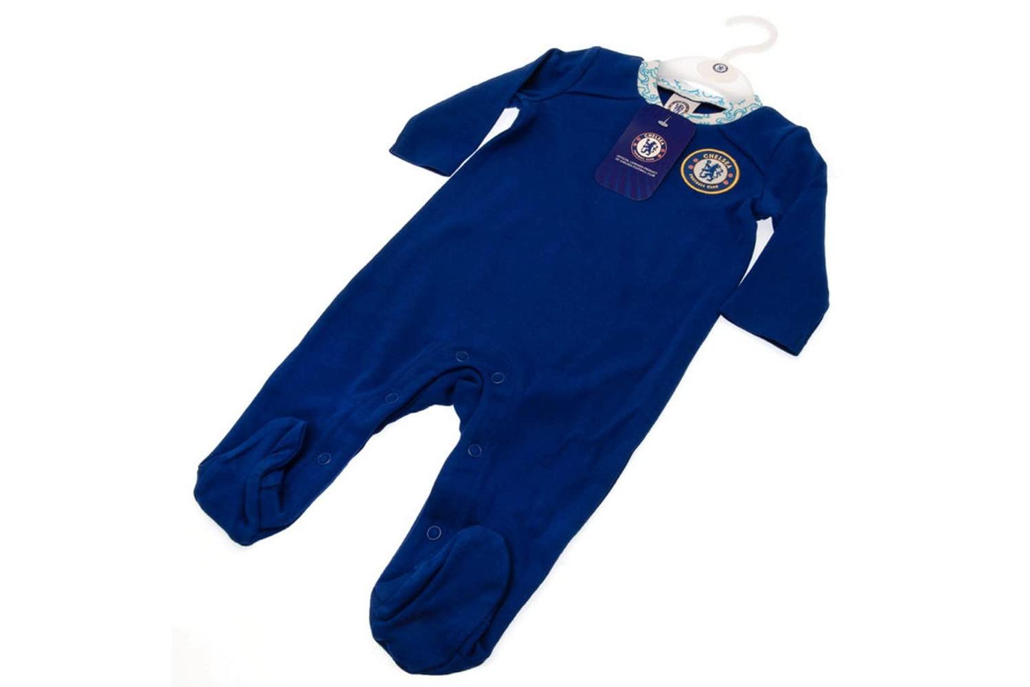 Official Chelsea Fc Baby Kit Sleepsuit Baby Grow | 2022/23 (9-12 Months)-3