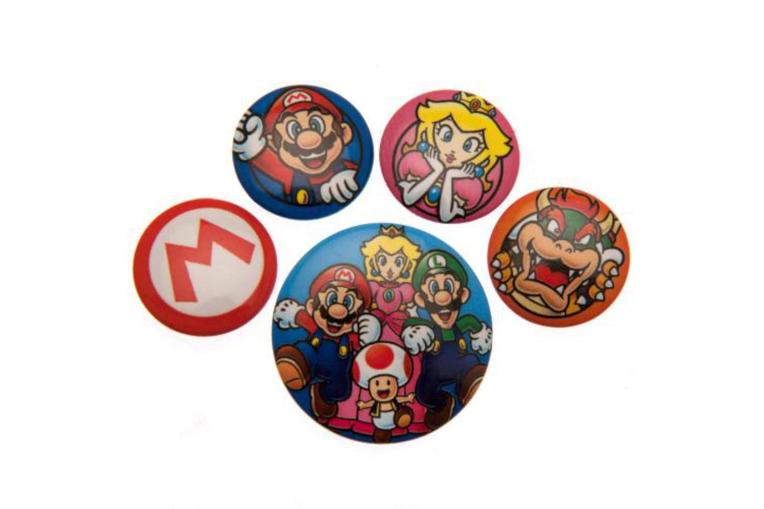 Nintendo Bb-chabadsm001 - Super Mario 6 Badge Pack Bp80440