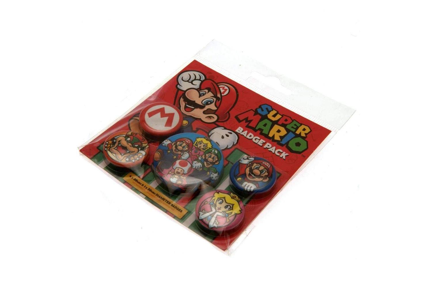 Nintendo Bb-chabadsm001 - Super Mario 6 Badge Pack Bp80440-3