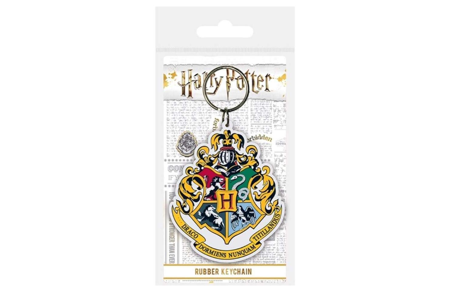 Hogwarts Crest Keychain Featuring The Four Houses Of Hogwarts