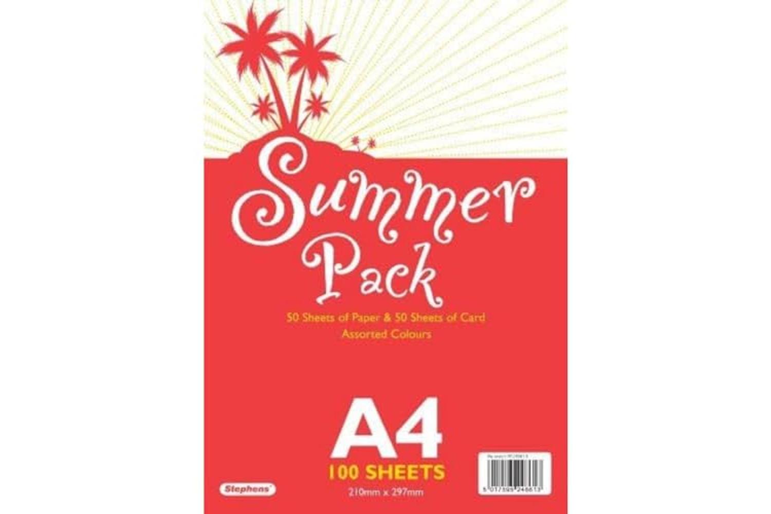 Baker Ross Rs248613 - A4 50 Sheets Paper & 50 Sheets Card --2