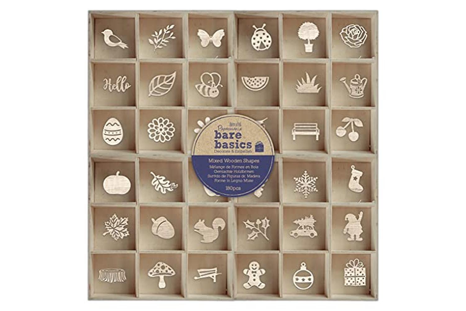 Bare Basics Pma 174565 - Bare Basics Mixed Wooden Shapes (18-2