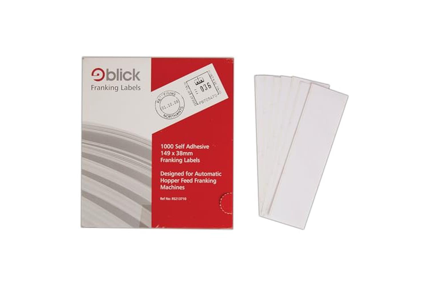 Blick Rs213710 - Franking Label (auto Hopper Feed) 2 X Label-2