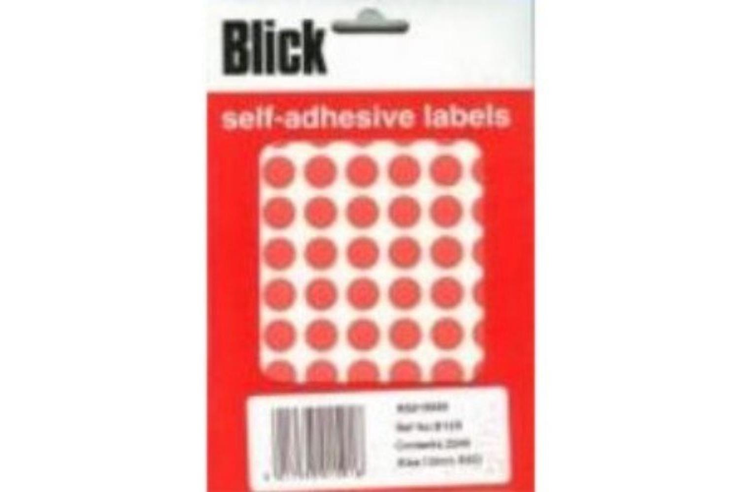 Blick Rs015956 - Red Office Pack 13mm Diameter Circles (2240