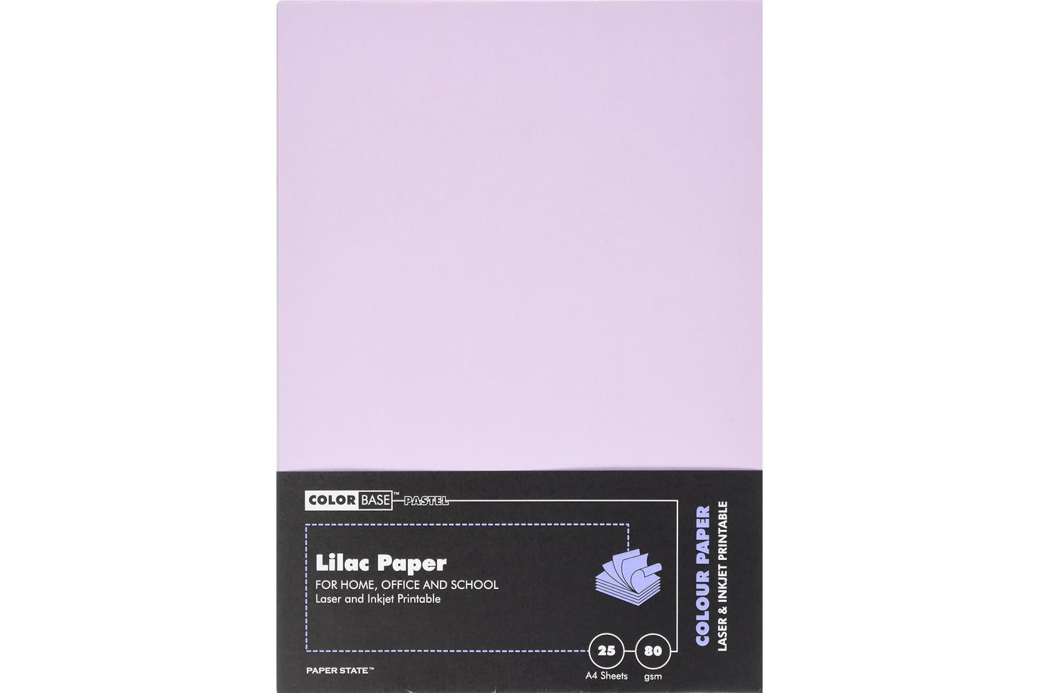 Color Base Wp1644 - A4 Pastel Paper 80gsm 25 Sheets Lilac