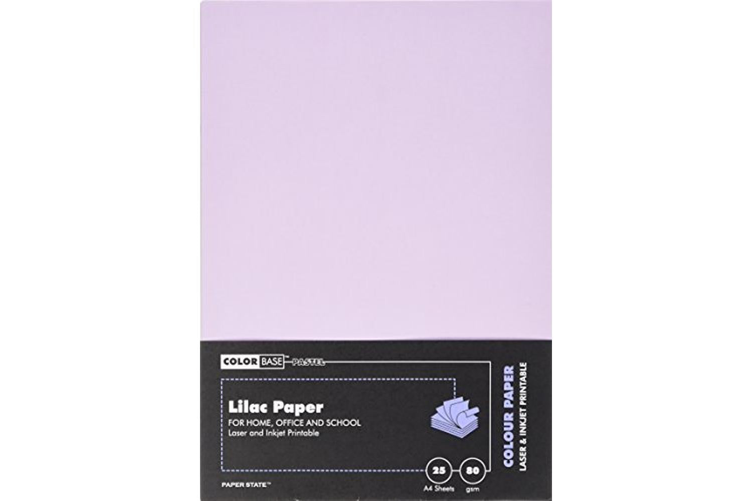 Color Base Wp1644 - A4 Pastel Paper 80gsm 25 Sheets Lilac-2