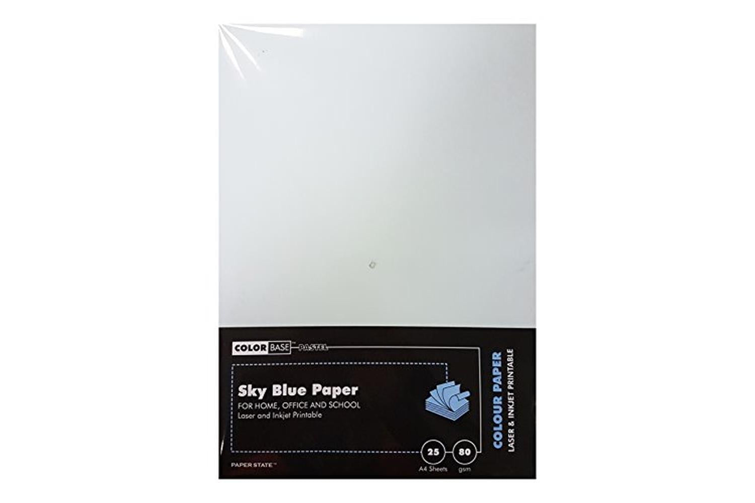 Color Base Wp1649 - A4 Pastel Paper 80gsm 25 Sheets Sky Blue-2