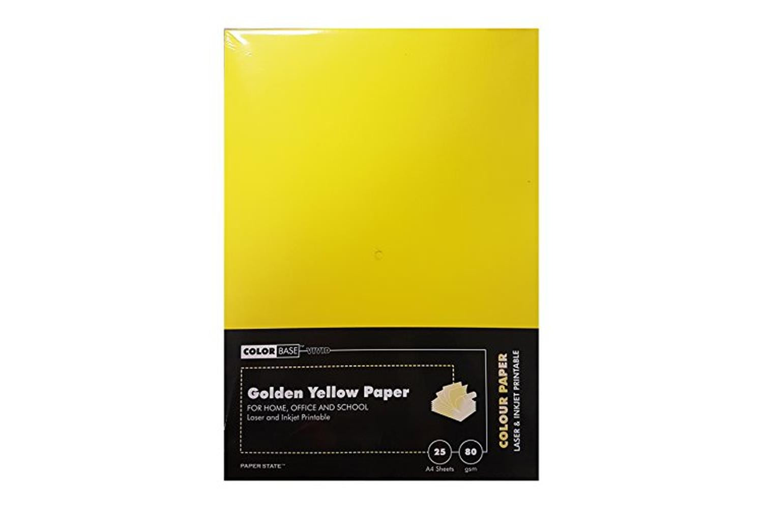 Color Base Wp1652 - A4 Vivid Paper 80gsm 25 Sheets Golden Ye-2
