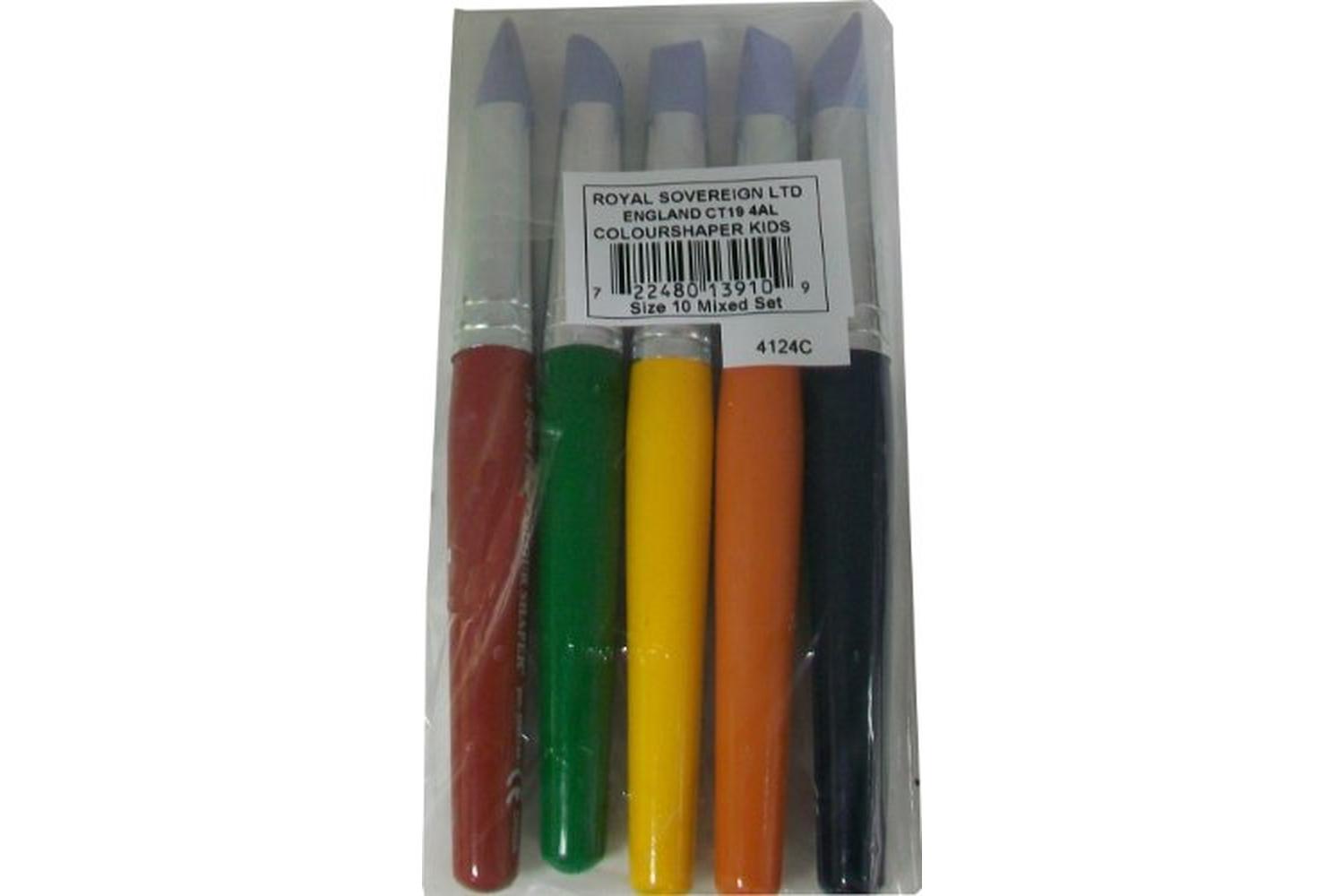 Colour Shaper Csh13910 - Kids Set Of 5 Size 10 1 Of Each Tip-2