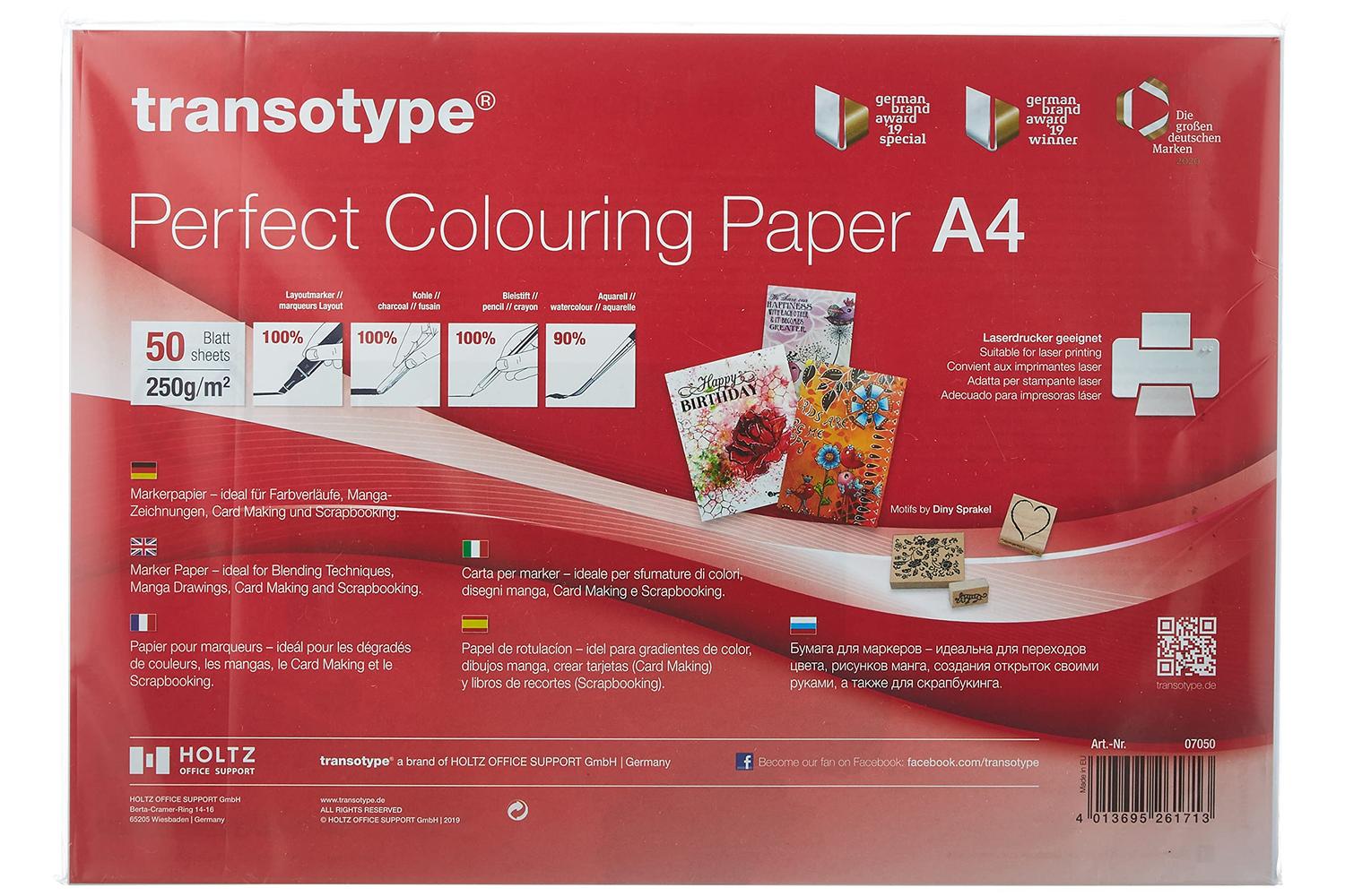 Copic Cz07050 - A4 Perfect Colouring Paper 50 Sheets