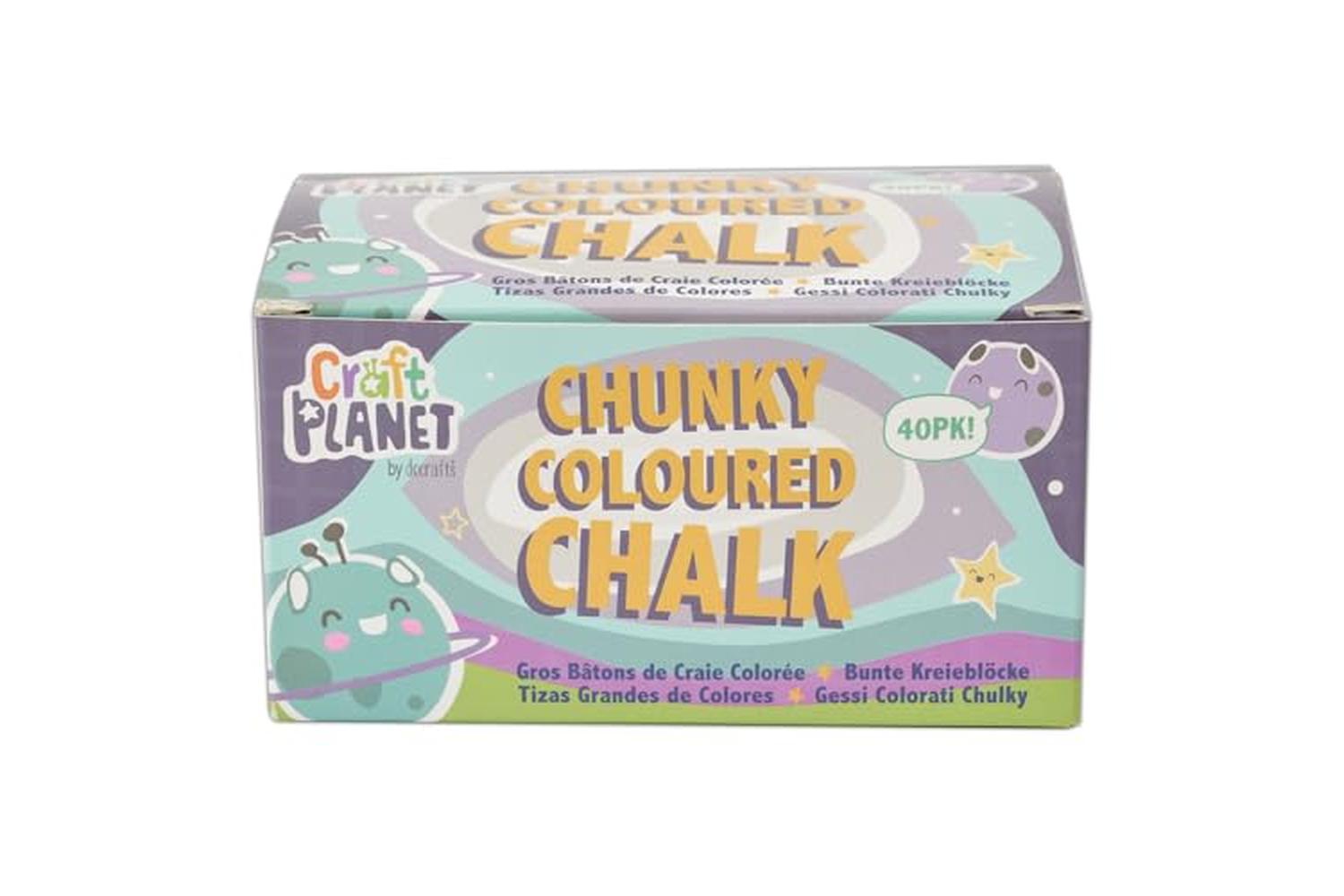 Craft Planet Cpt 714600 - Craft Planet Chunky Coloured Chalk-2