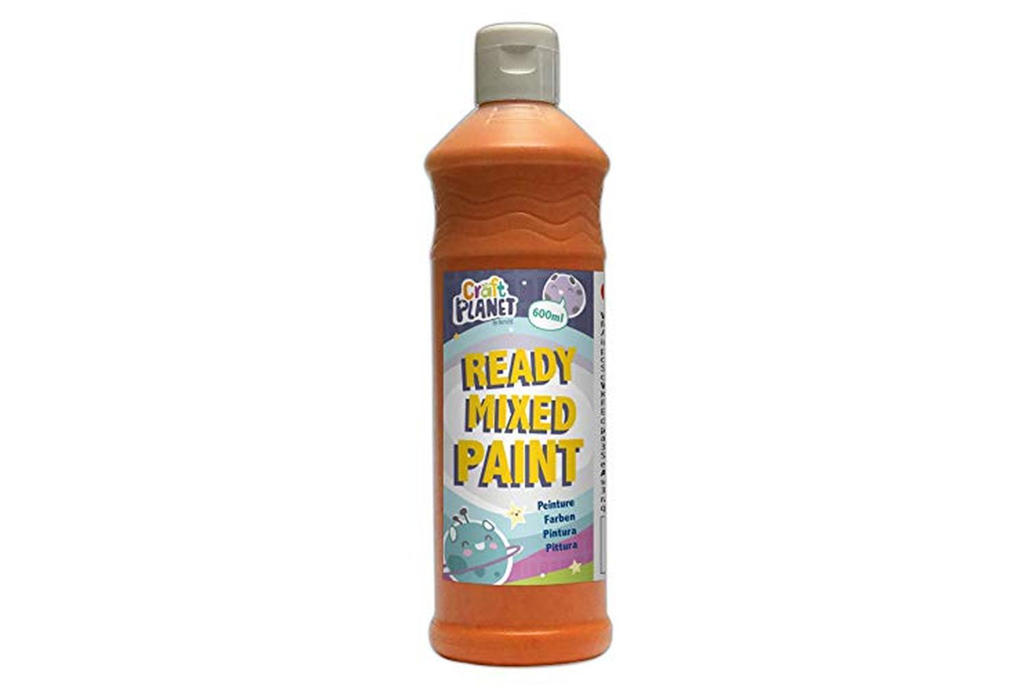 Craft Planet Wd150919 - Ready Mix Paint 600ml Orange-2