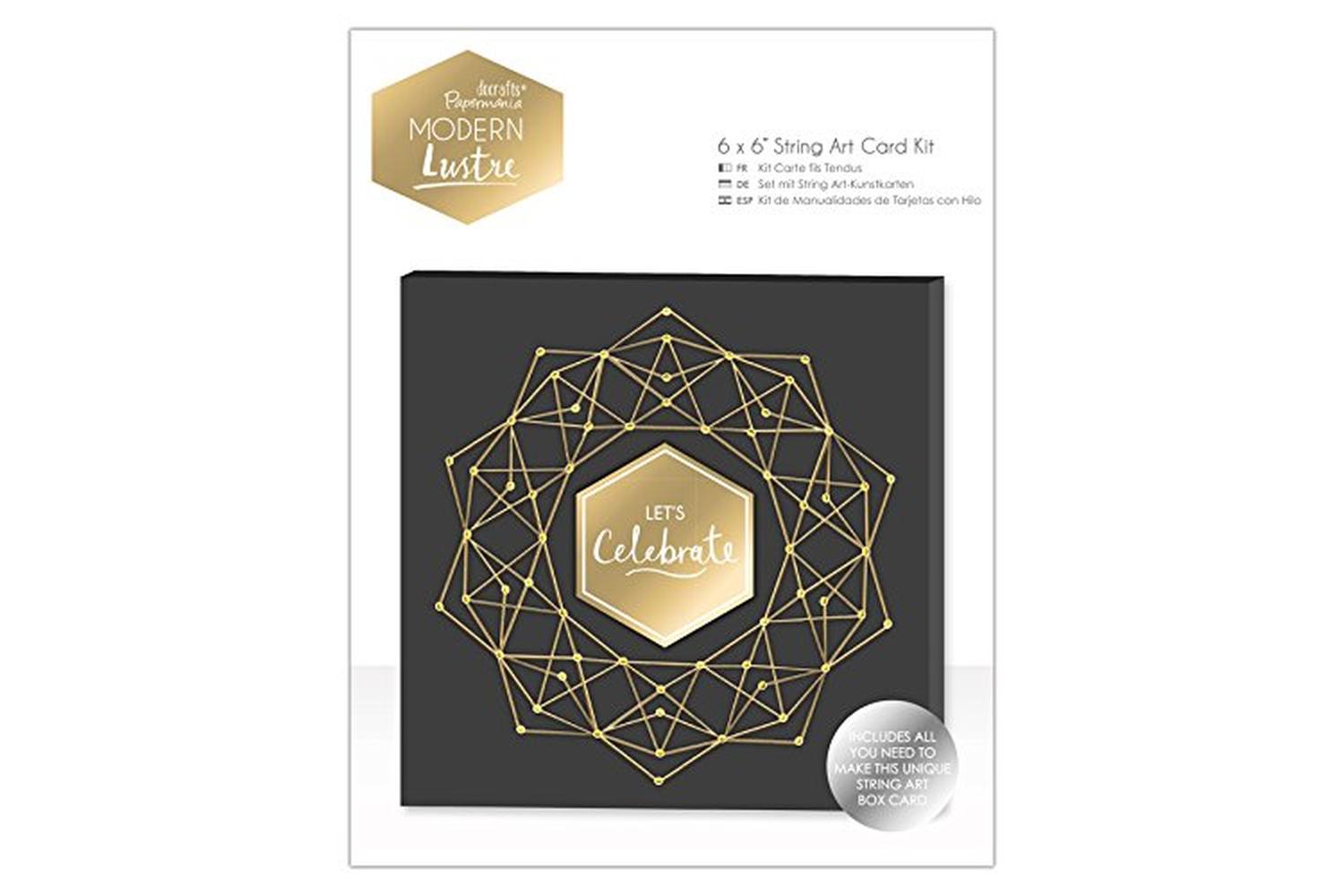 Docrafts Pma 150637 - 6 X 6 String Art Card Kit - Modern Lus-2