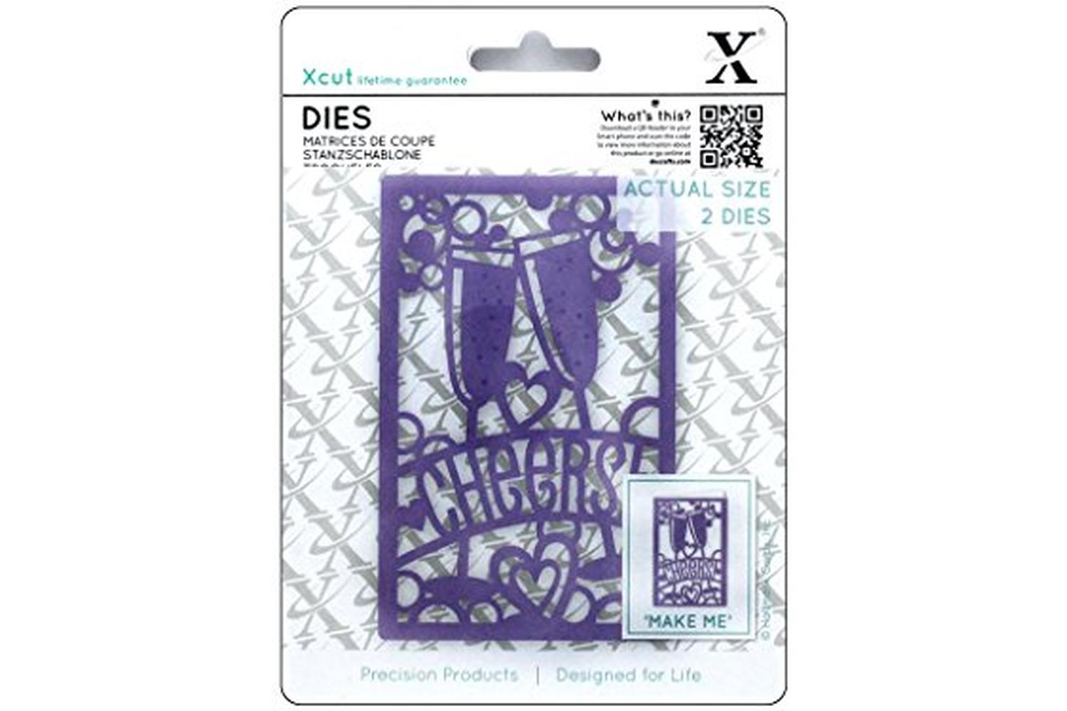 Docrafts Xcu 503088 - Dies (2pcs) - Cheers!-2