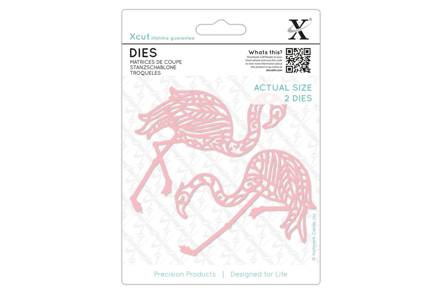 Docrafts Xcu 503450 - Dies (2pcs) - Tropical Flamingo