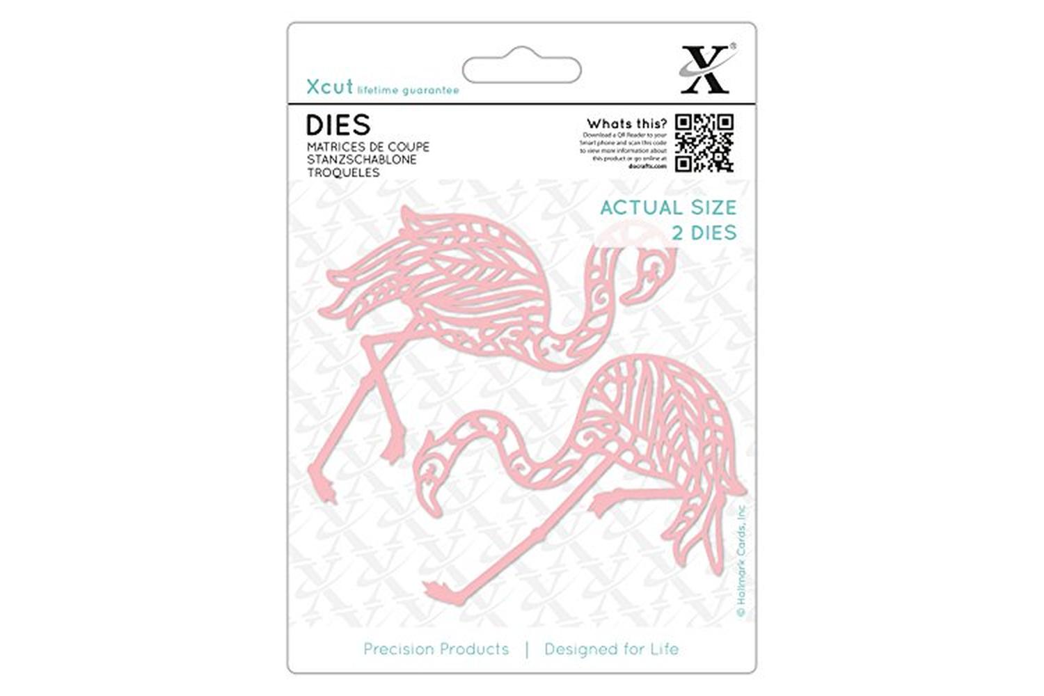 Docrafts Xcu 503450 - Dies (2pcs) - Tropical Flamingo-2