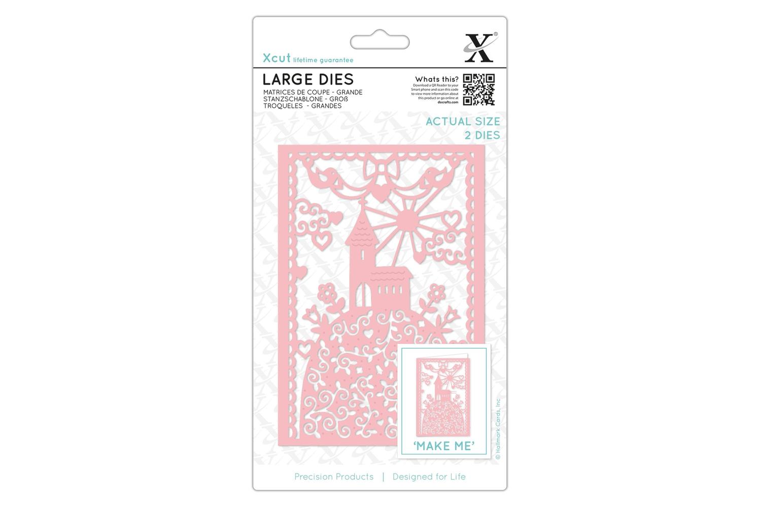 Docrafts Xcu 503316 - Large Dies (2pcs) - Hilltop Church