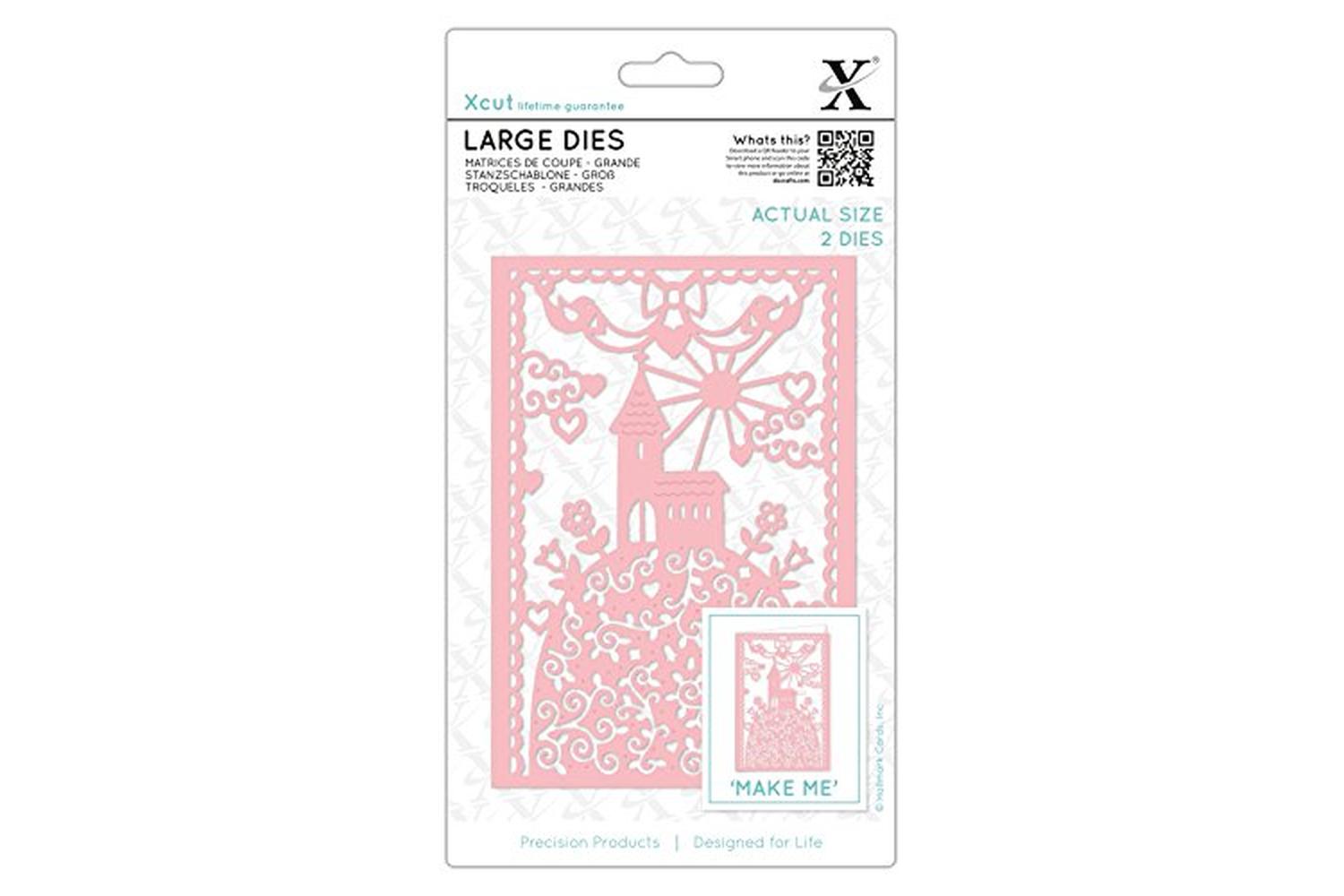 Docrafts Xcu 503316 - Large Dies (2pcs) - Hilltop Church-2