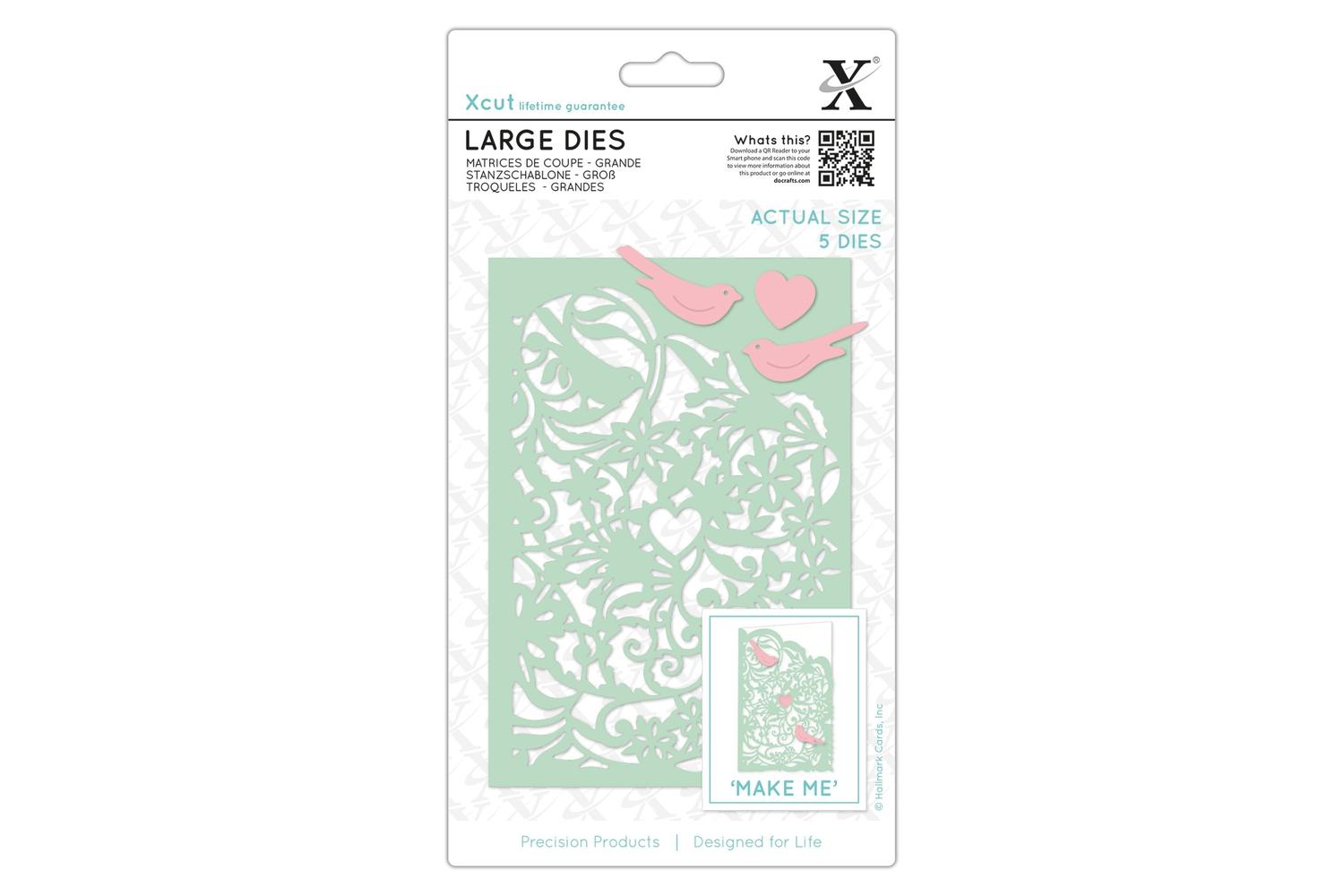 Docrafts Xcu 503317 - Large Dies (5pcs) - Love Birds