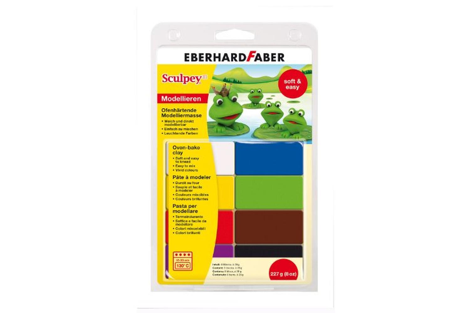 Eberhard Faber Ef571201 - Sculpey Iii Soft Multipack Of 8 Co-2