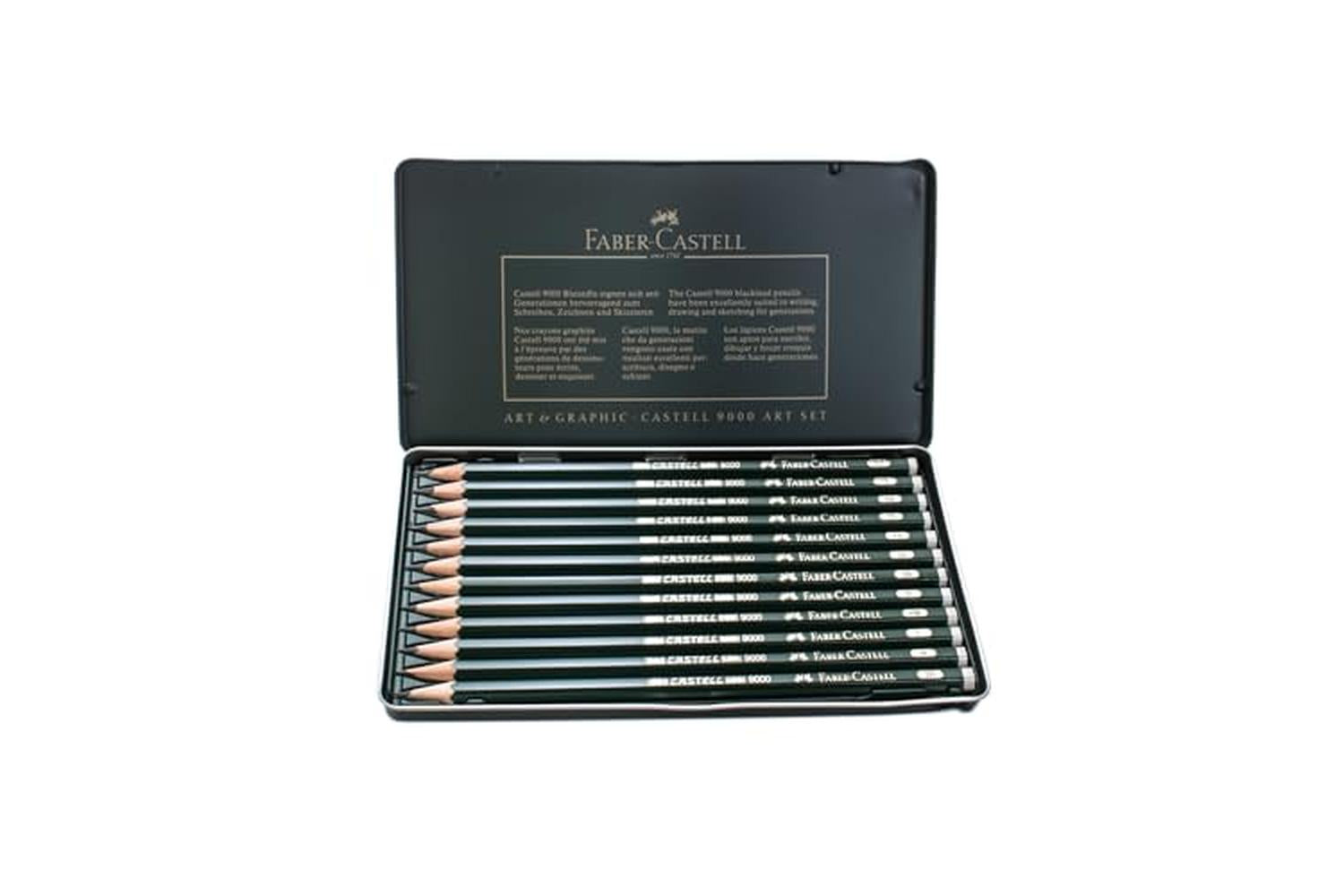 Faber-castell Fc119065 - Castell 9000 Art Set Of 12 Pencils-2