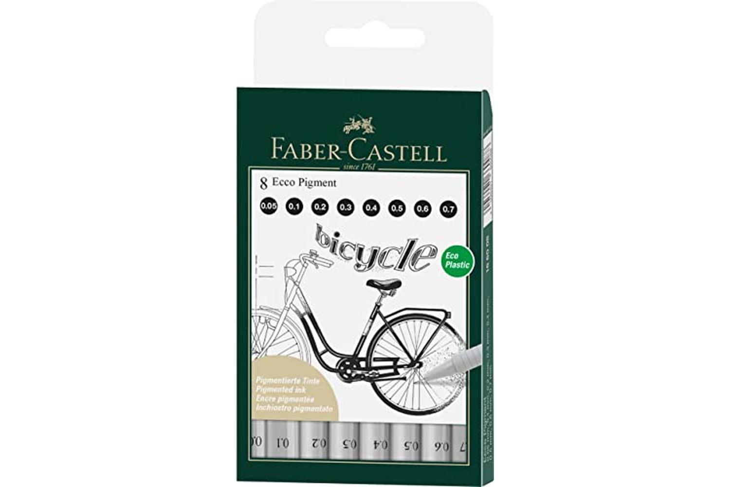 Faber-castell Fc166008 - Ecco Pigment Fibre Tip Pen Wallet 8-2
