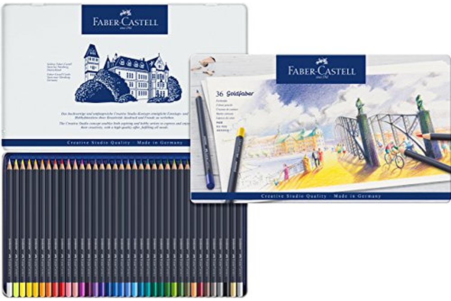Faber-castell Fc114736 - Goldfaber Colour Pencils Tin Of 36-2