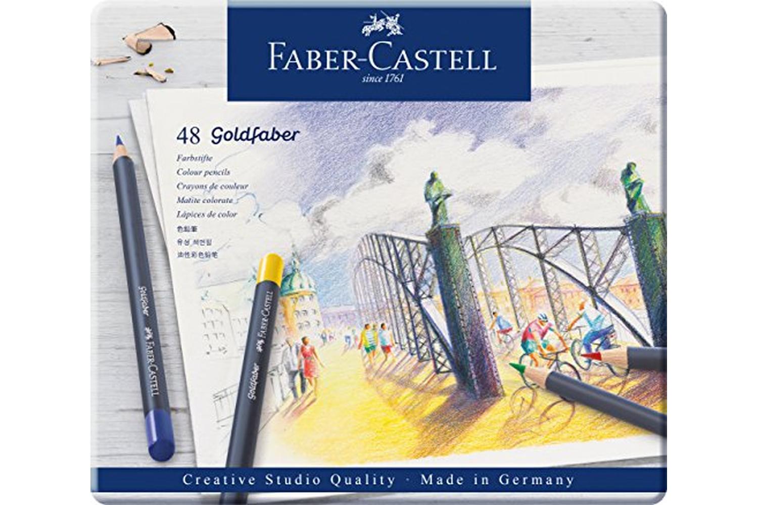 Faber-castell Fc114748 - Goldfaber Colour Pencils Tin Of 48-2
