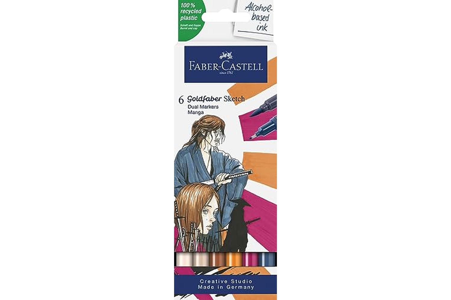 Faber-castell Fc164809 - Goldfaber Sketch Marker Manga Set 6-2