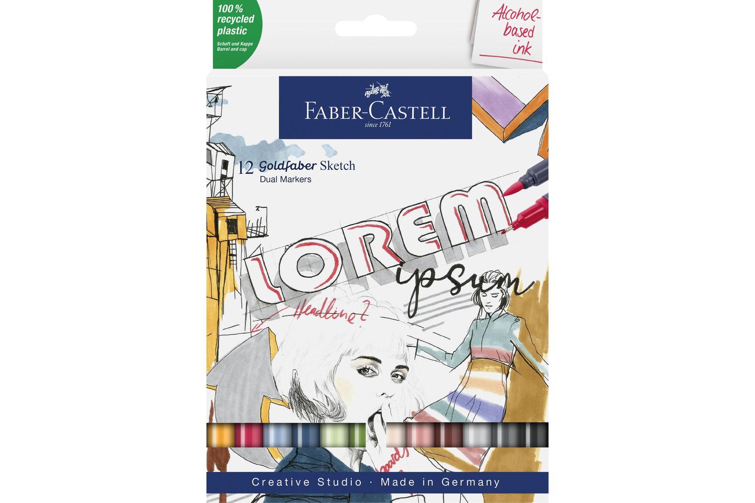 Faber-castell Fc164712 - Goldfaber Sketch Marker Wallet Of 1