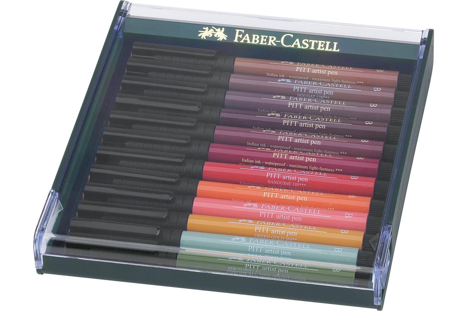 Faber-castell Fc267422 - Pitt Artist Brush Pen Set Of 12 Aut