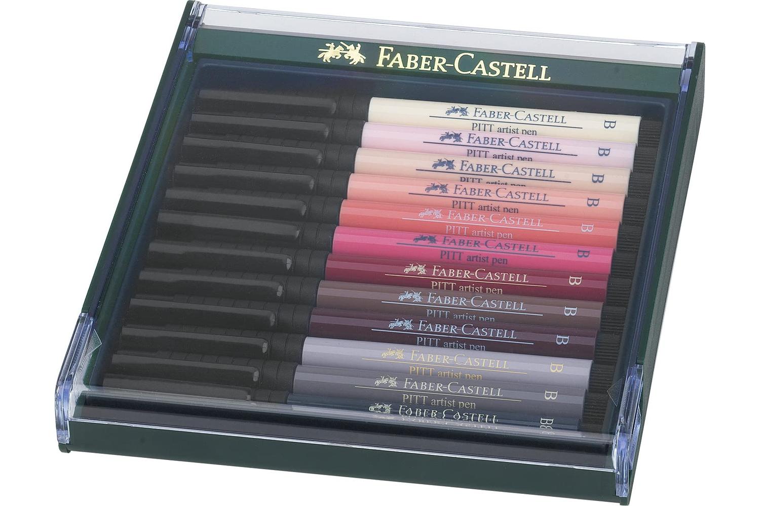 Faber-castell Fc267424 - Pitt Artist Brush Pen Set Of 12 Ski