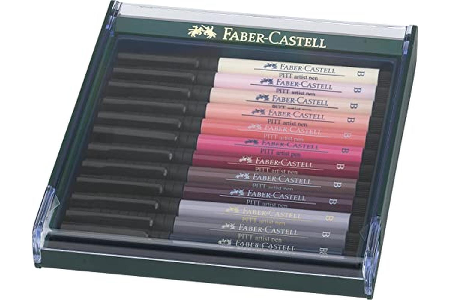 Faber-castell Fc267424 - Pitt Artist Brush Pen Set Of 12 Ski-2