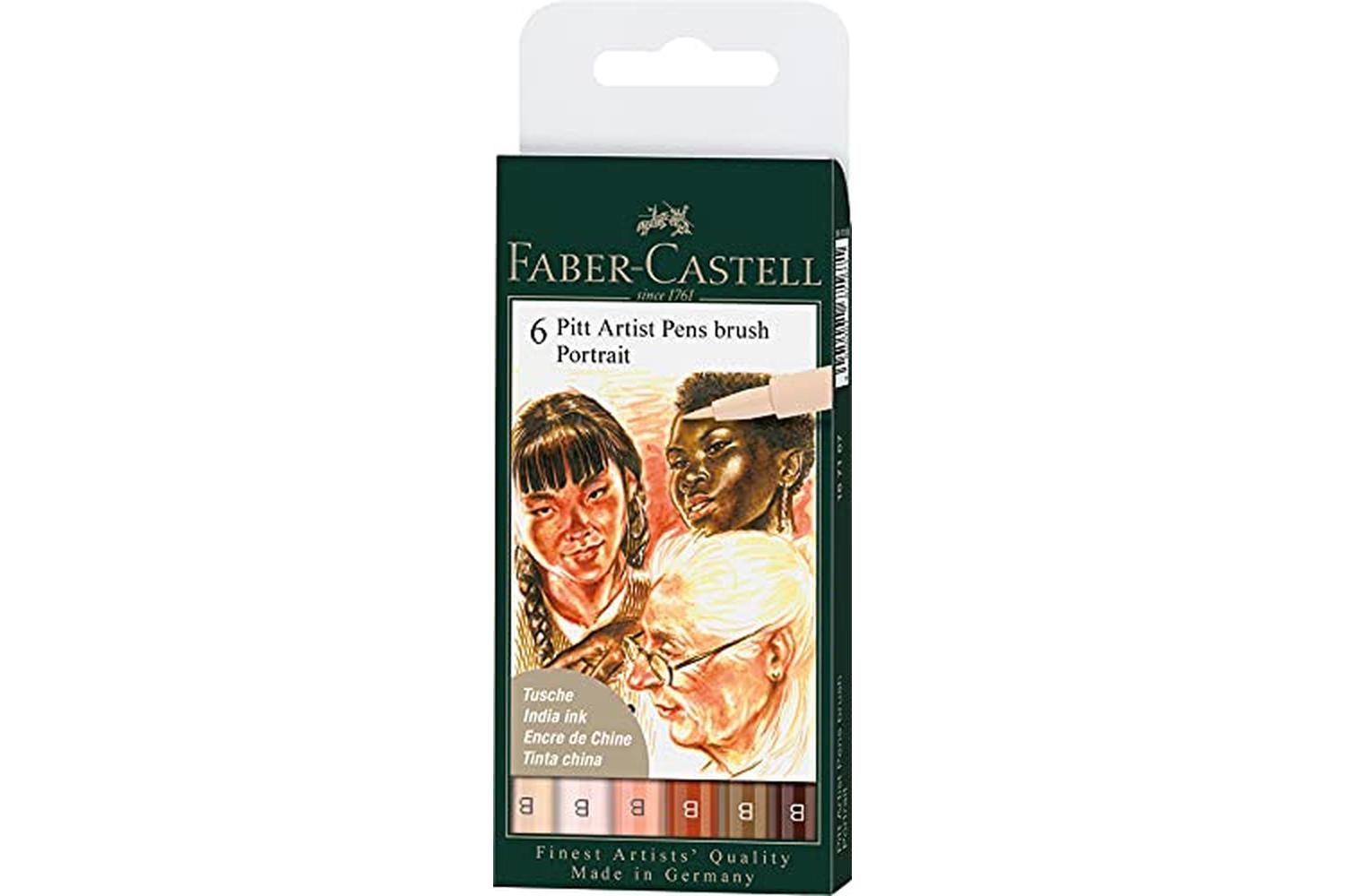Faber-castell Fc167167 - Pitt Artist Pen Brush Wallet Of 6 P-2