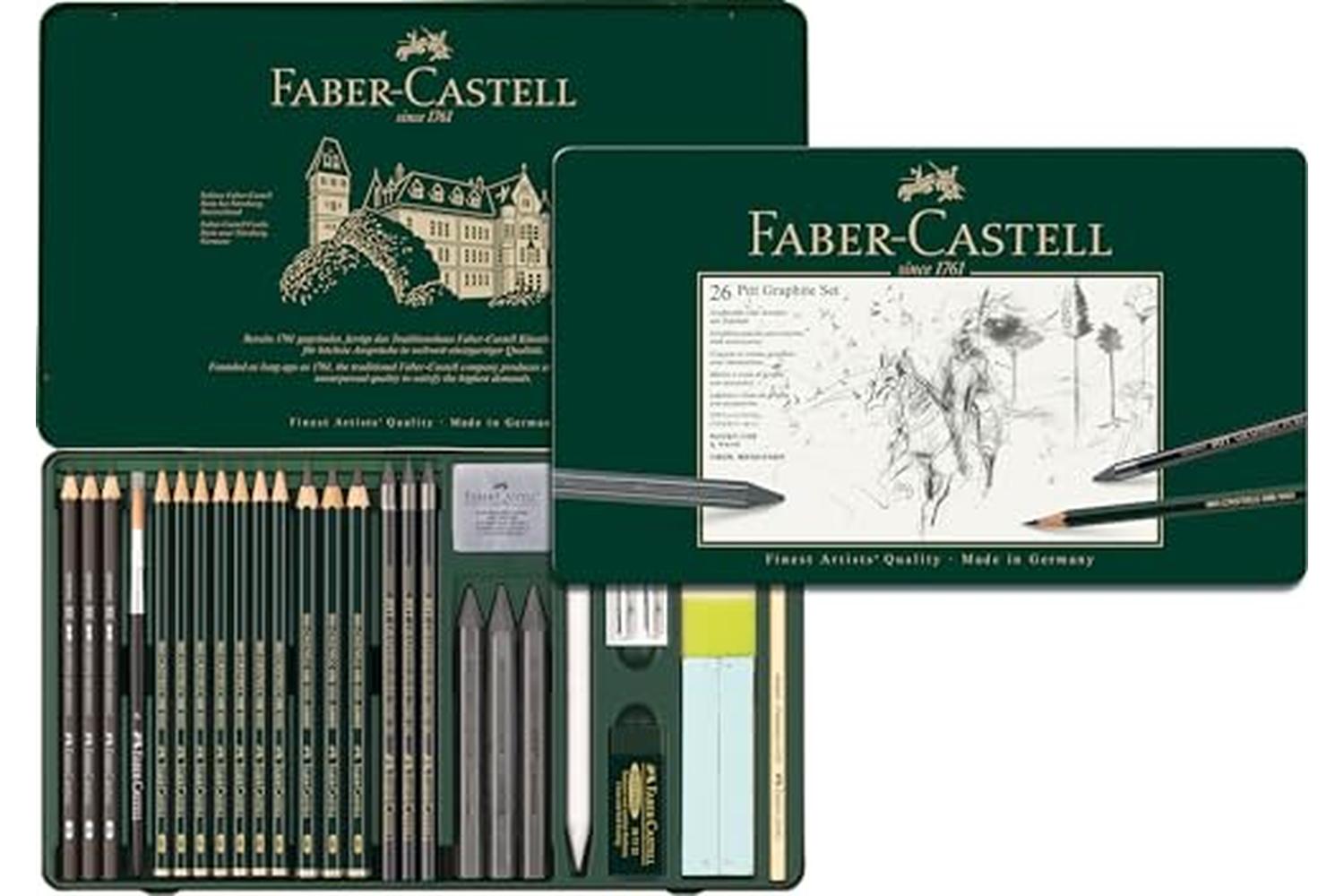 Faber-castell Fc112974 - Pitt Monochrome Set Tin Of 26-2