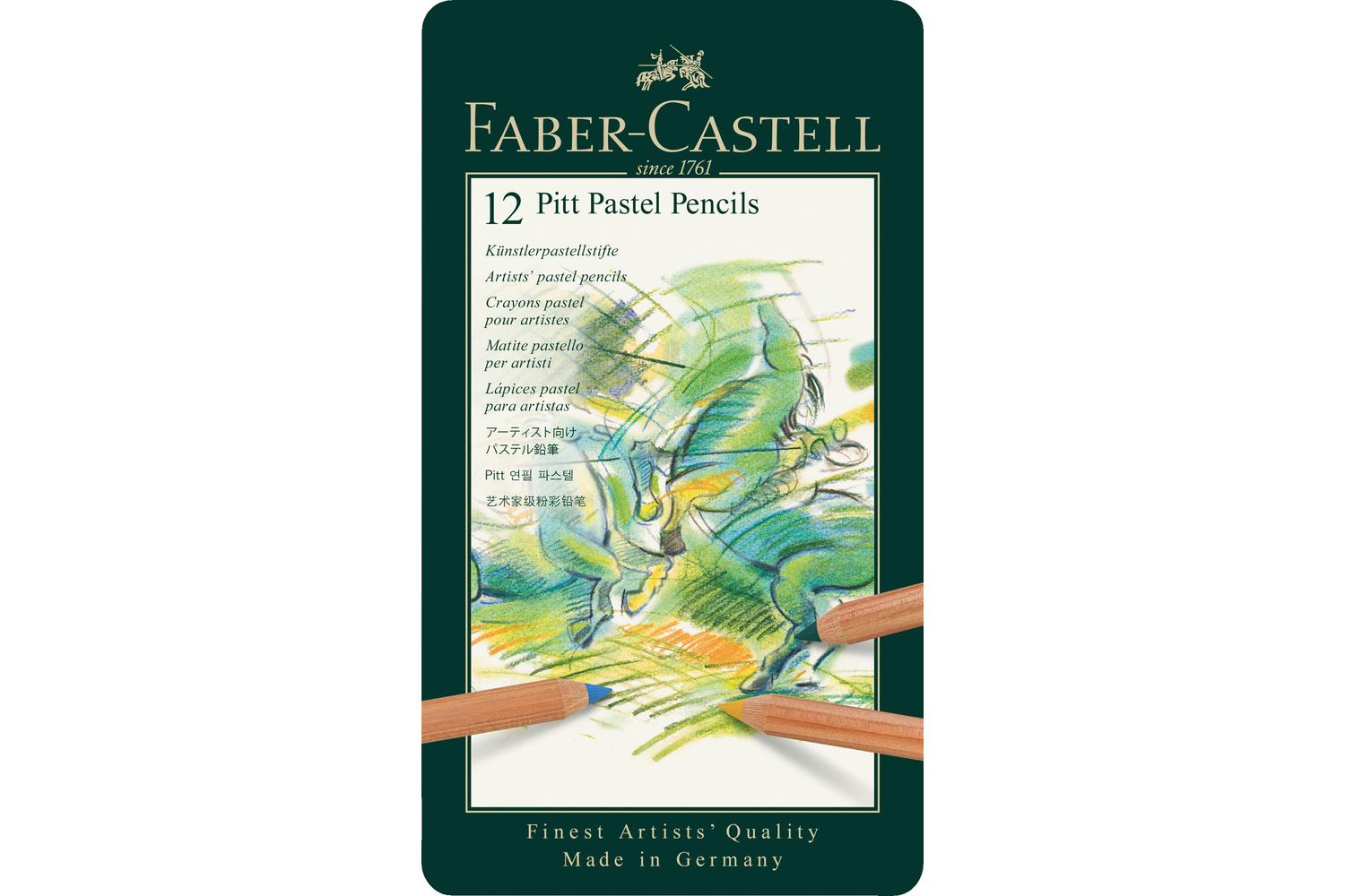 Faber-castell Fc112112 - Tin Of 12 Pitt Pastel Pencils
