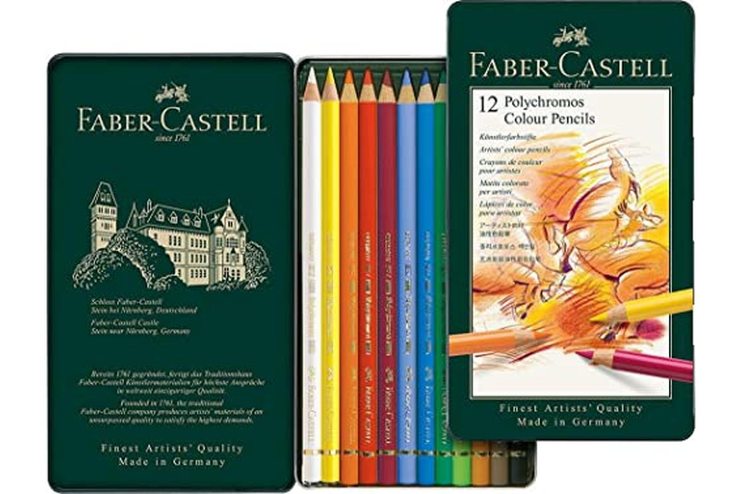 Faber-castell Fc110012 - Tin Of 12 Polychromos Artists' Penc-2