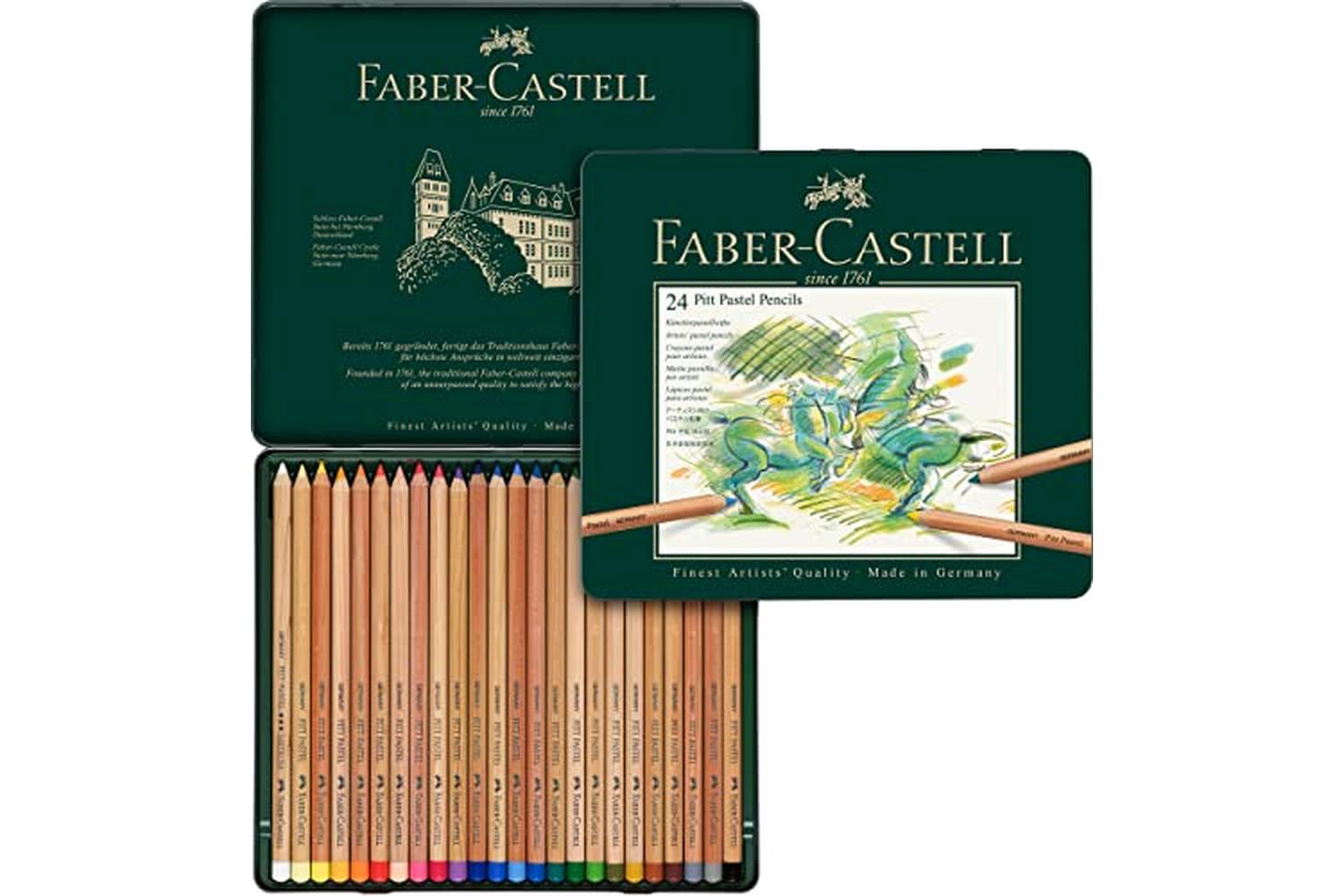 Faber-castell Fc112124 - Tin Of 24 Pitt Pastel Pencils-2