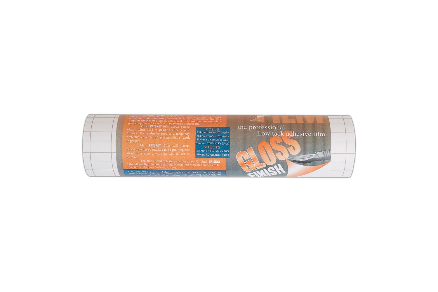 Frisket Sa52700 - Low Tack Film Gloss Roll 254mm X 3.66m