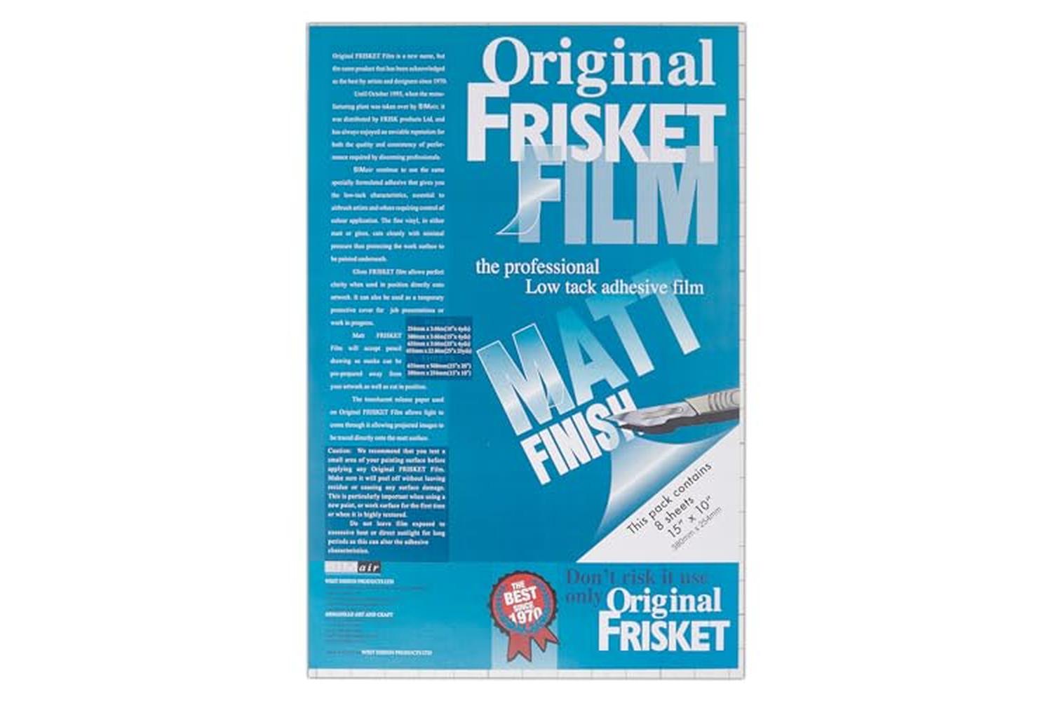 Frisket Sa52808 - Low Tack Film Matt Sheets 381mm X 254mm 8-2
