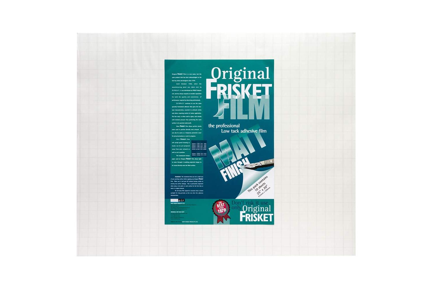 Frisket Sa52810 - Low Tack Film Matt Sheets 635mm X 508mm 10