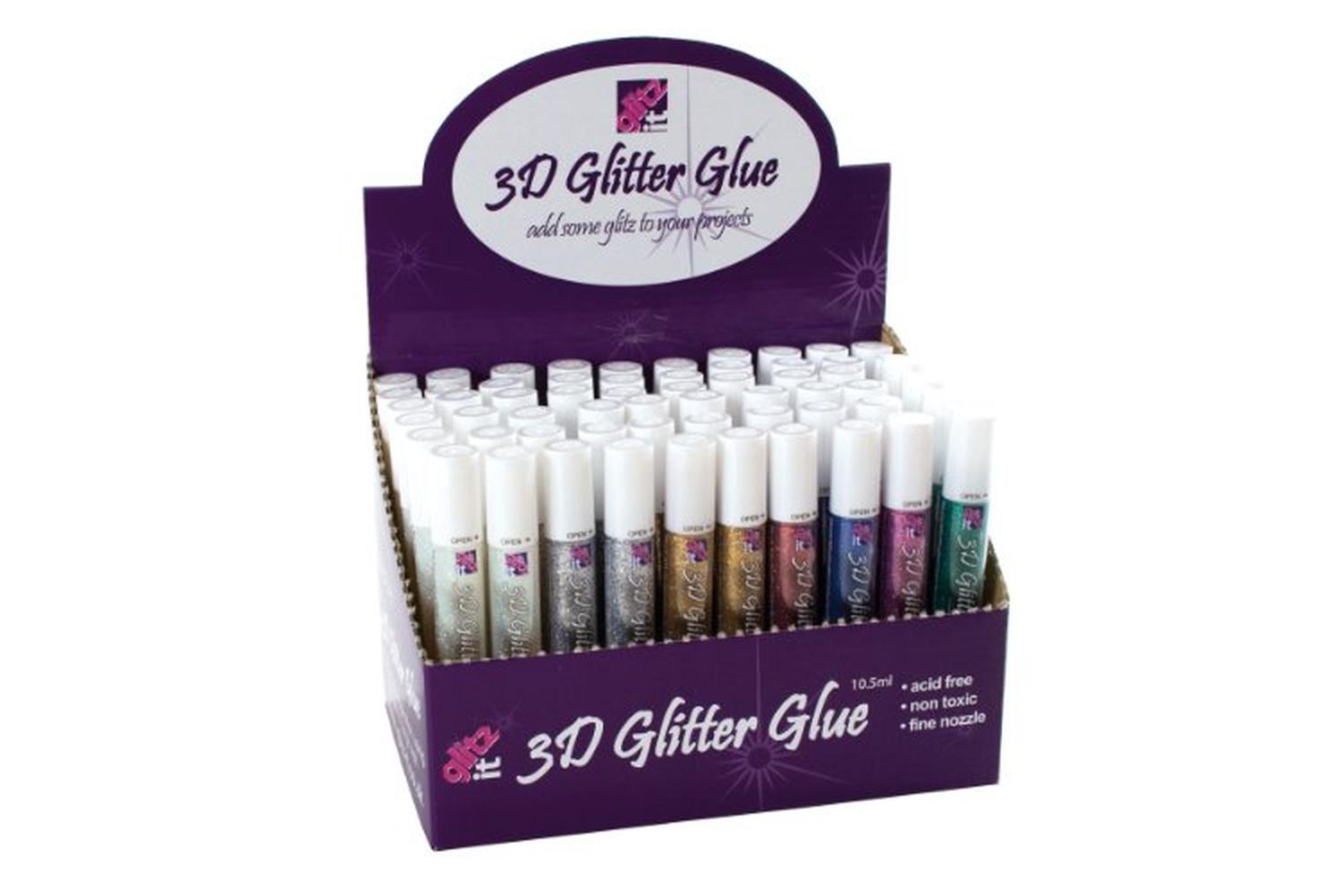 Glitz It Glt 4321000 - 3d Glitter Glue Pen Dispenser (60pcs)-2