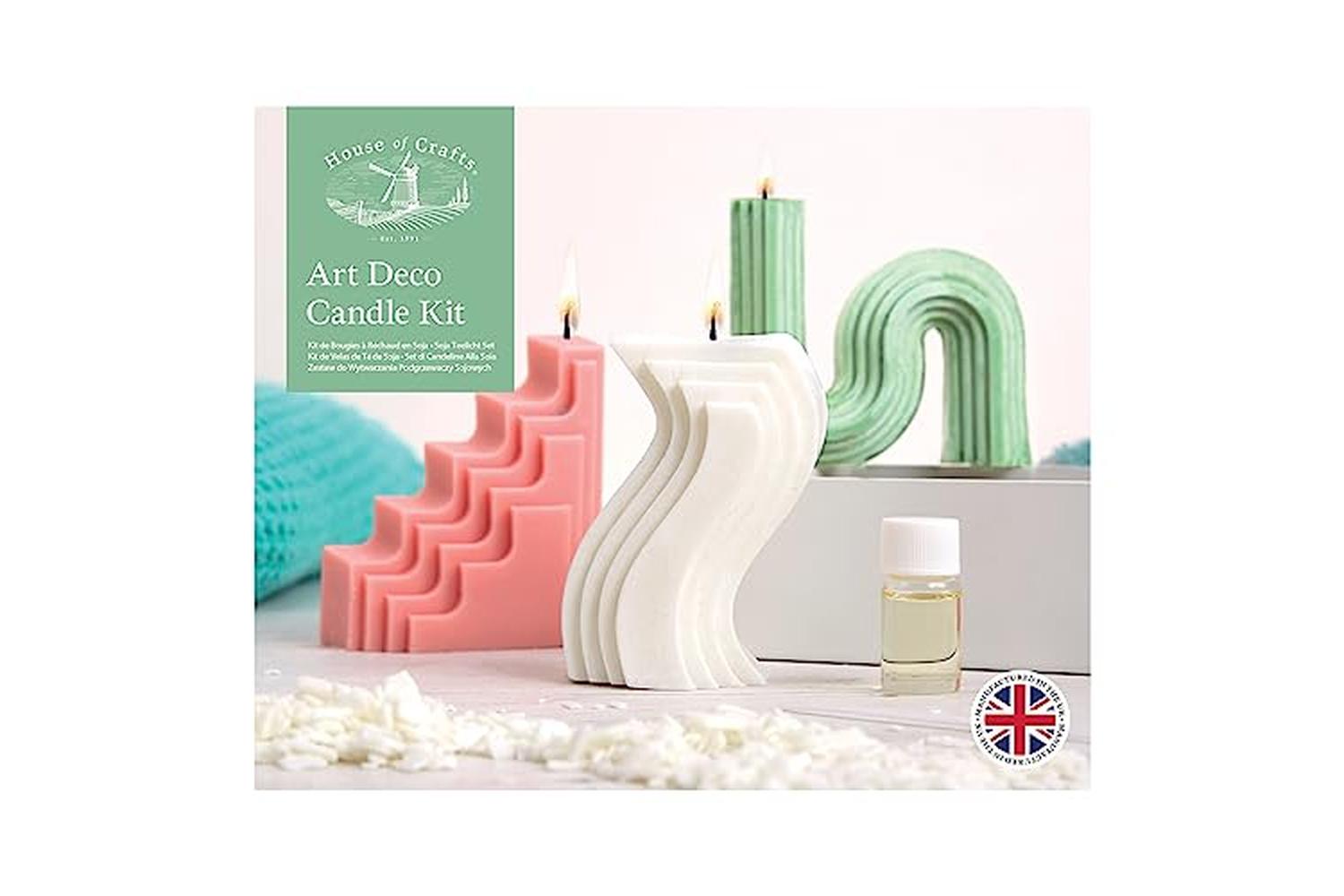 House Of Crafts Hc860 - Candle Making Art Deco 3pk-2