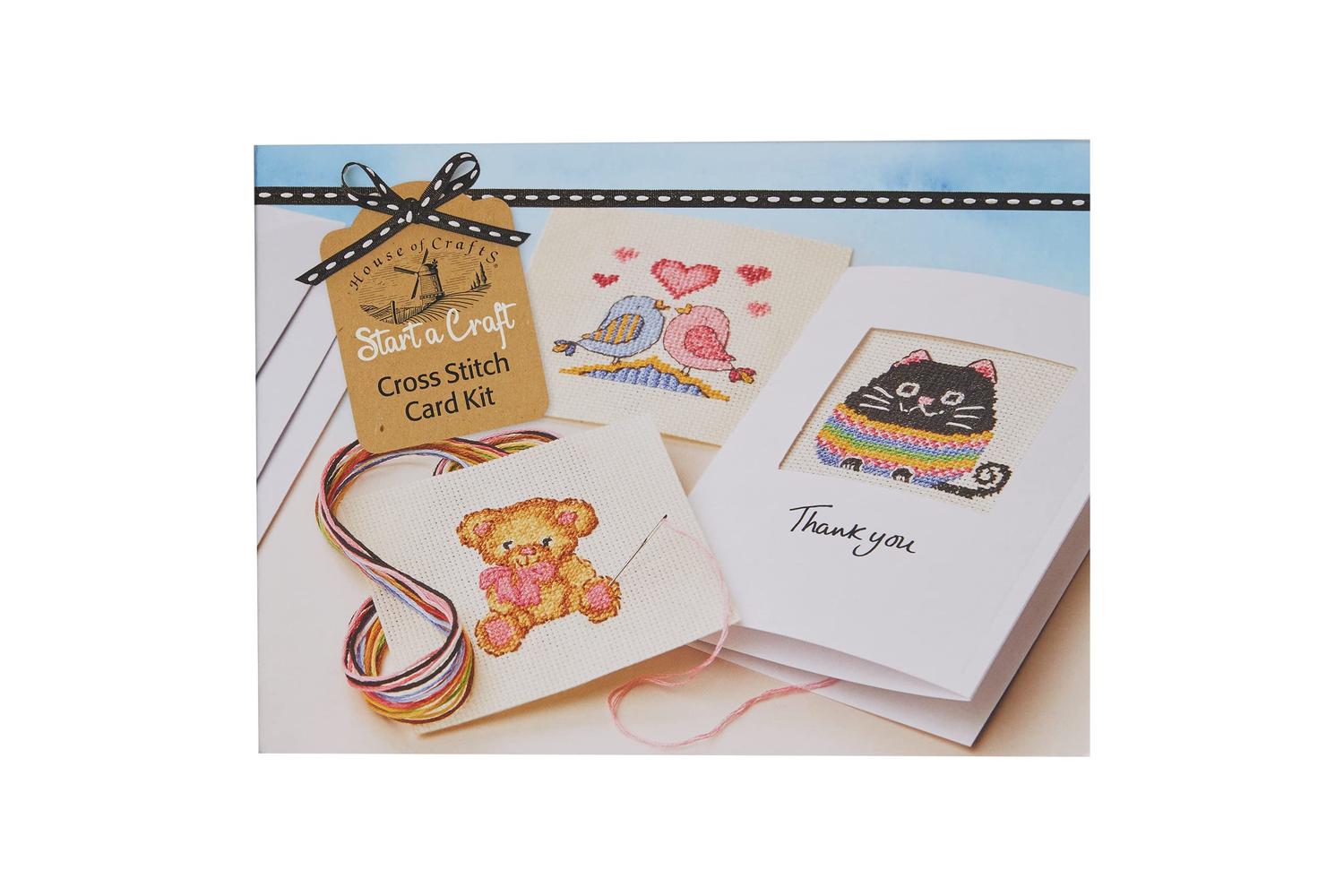 House Of Crafts Sc060 - Cross Stitch Card Kit